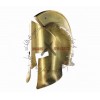 Greek Spartan Crested Brass Helmet